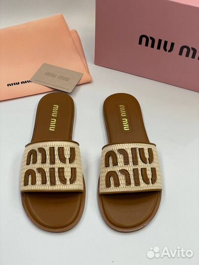 Шлепки женские от MIU MIU