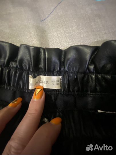 Шорты экокожа на девочку