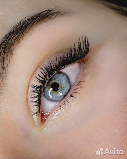 Наращивание ресниц 3Д классика 2Д мокрый