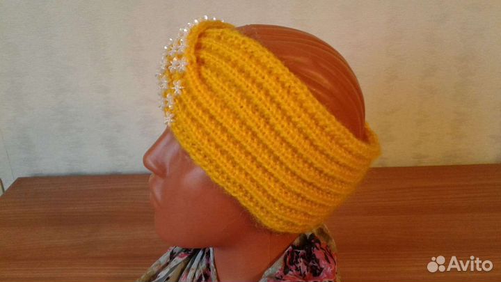 Повязка вязаная