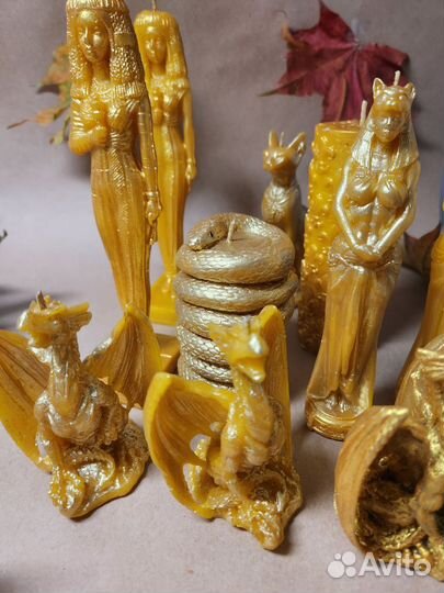 Дракон. Свеча из пчелиного воска