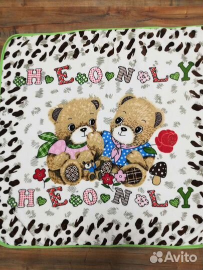 Плед детский с мишками