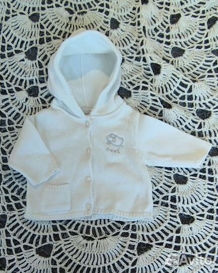 Кофта вязанная 0-6 месяцев
