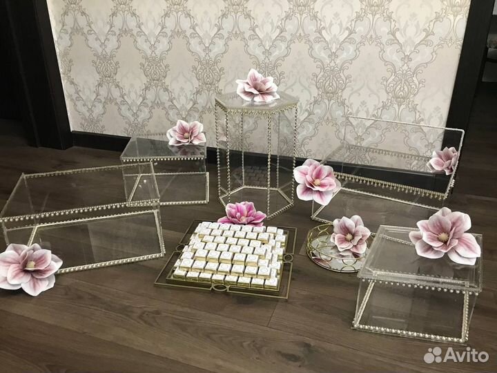 Свадебные корзинки сини