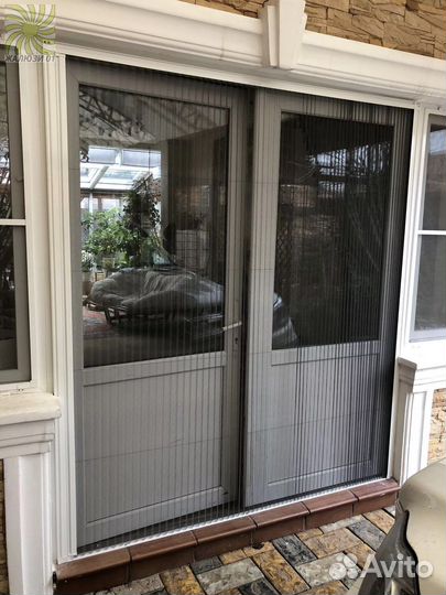 Москитная сетка гармошка на дверь