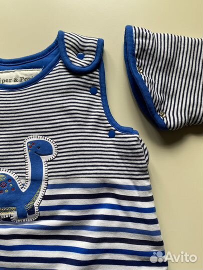 Спальный мешок конверт с рукавами 6-18 месяцев