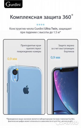 Прозрачный чехол для iPhone XR