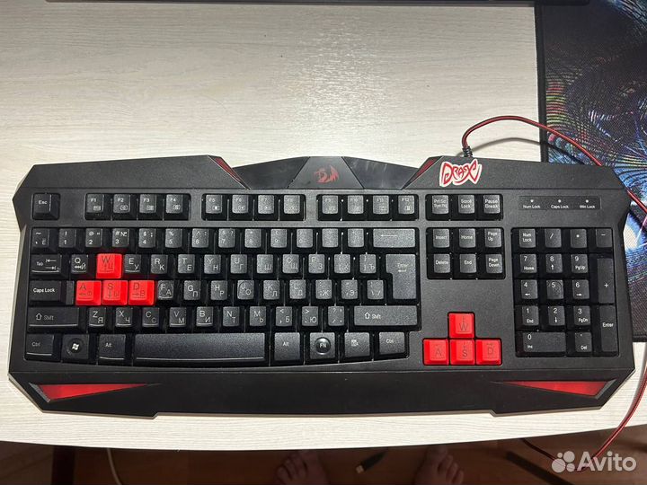Игровые клавиатура и мышь Redragon