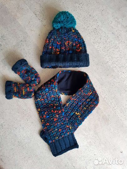 Шапка, шарф, варежки