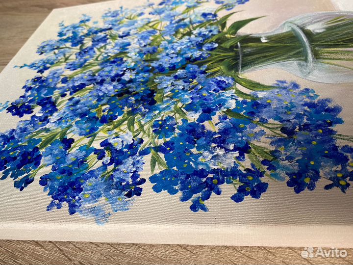 Картина. Незабудки