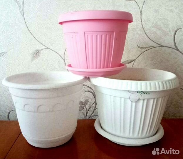 Горшки + Цветы в горшках