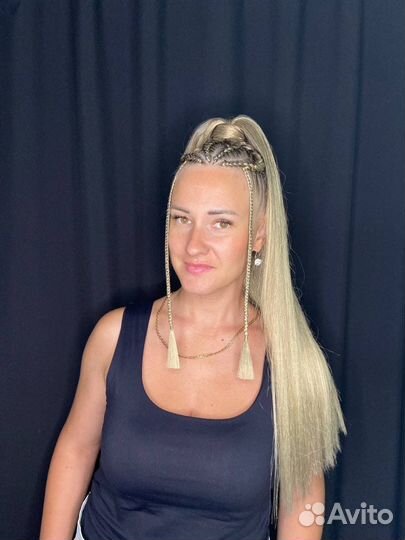 Плетение кос с канекалоном