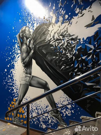 Граффити оформление помещений,фасадов,квартир