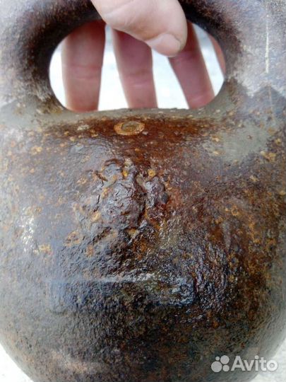 Гиря 16 кг (царская дореволюционная) с гербом