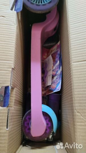 Самокат детский с коробкой