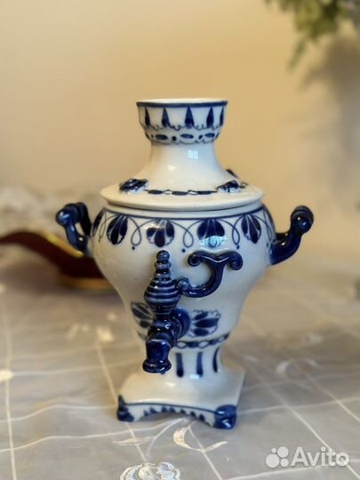 Сувенир самовар гжель