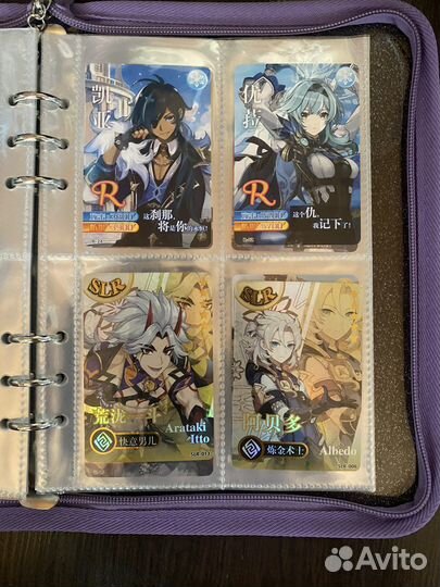 Альбом для коллекционирования карточек Геншин