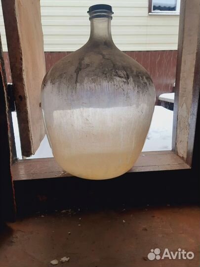 Бутыль стеклянная 50 литров