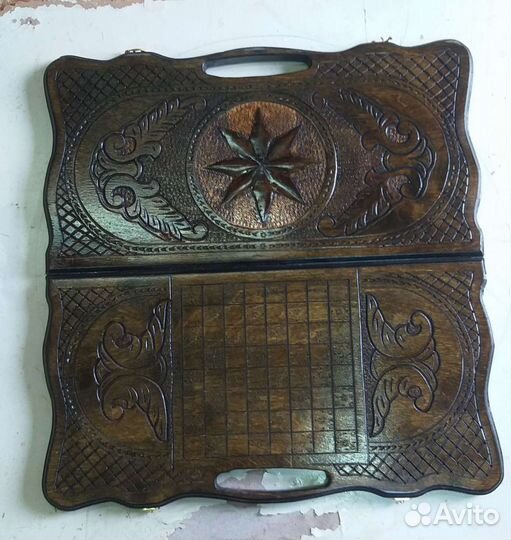 Нарды шахматы ручной работы резные