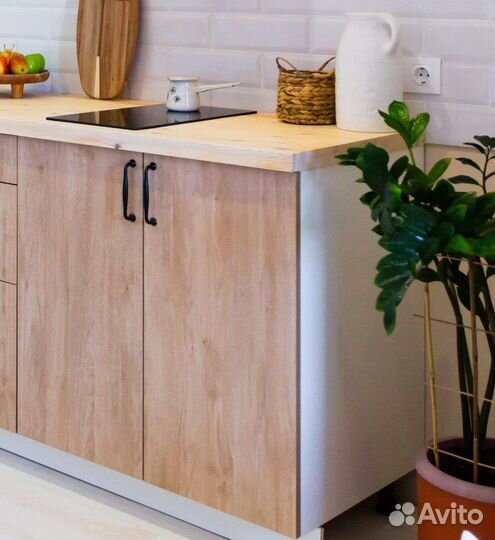 Кухонный шкаф 80 см, Столешницы 2 шт. по 1,23 м