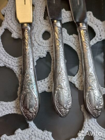 Столовые ножи посеребренные