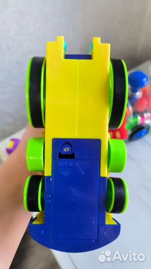 Паровоз музыкальный и поезд с домино,цена за оба