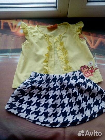 Летняя одежда для девочки 86-92-98