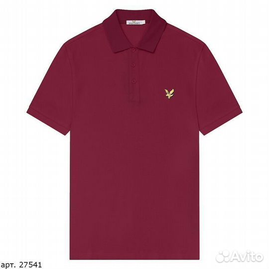 Рубашка поло Lyle Scott Бордовое