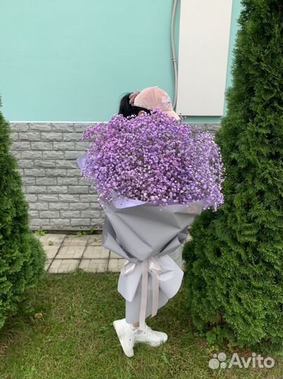 Букет гигант из гипсофилы