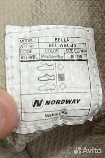 Коньки женские Nordway Bella, 40 размер