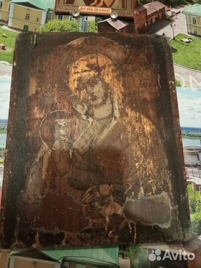 Икона старинная, середина девятнадцатого века