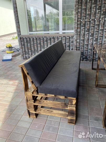Мебель из поддонов, стол, диваны