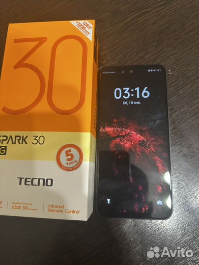 TECNO Spark 30 5G, 6/128 ГБ