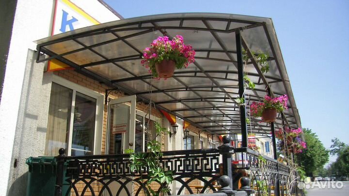 Навес из поликарбоната для авто