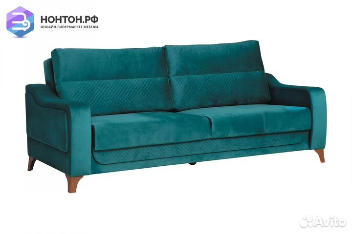 Диван книжка Дуглас 3-х местный зеленый