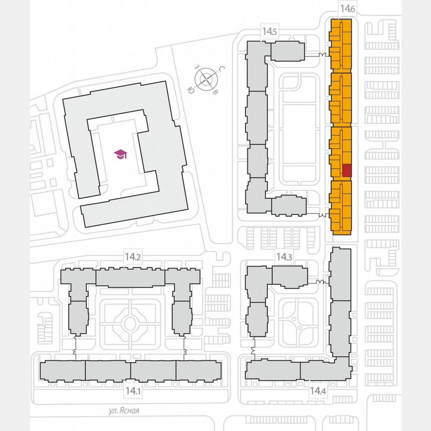 2-к. квартира, 58,2 м², 3/8 эт.