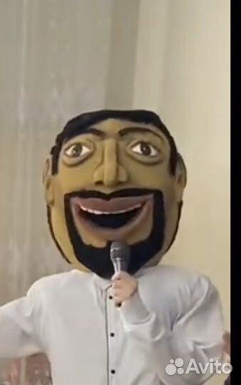 Маска голова ростовой куклы для тамады