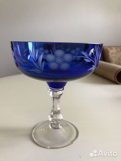 Вазочка кобальт Винтаж СССР