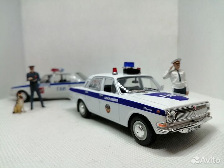 Модель газ-24 «Волга» «милиция» «гаи СССР»