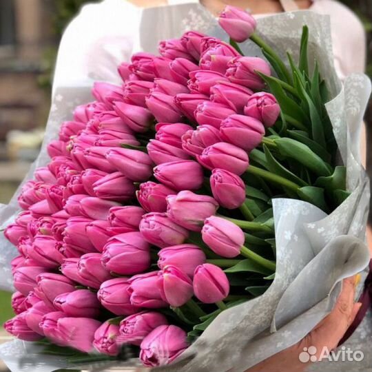Подарок на 8 марта. Тюльпаны. Доставка