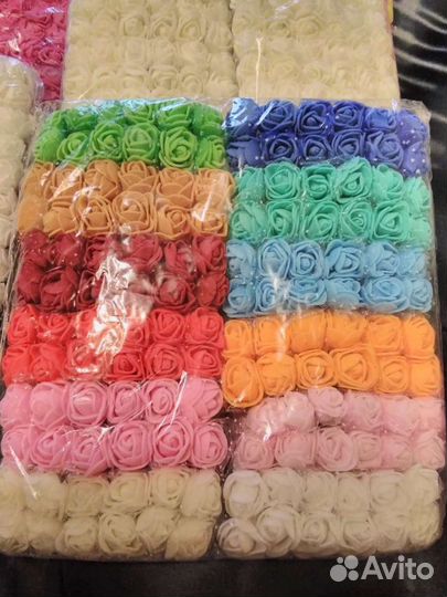 Розы цветы из фоамина для рукоделия и декора