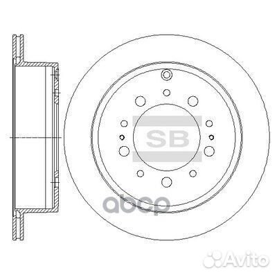 Деталь Диск тормозной SD4032 (42431-60290) SD40