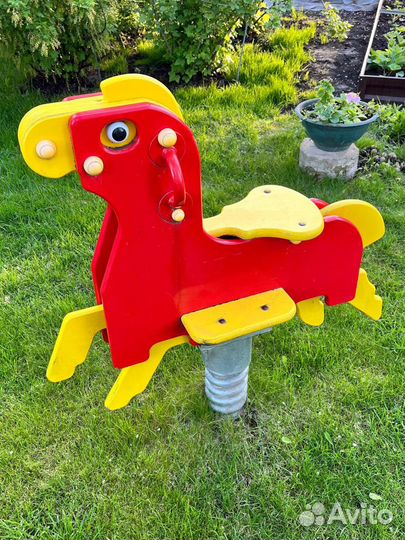 Качалка на пружине Лошадка, ксил уличная