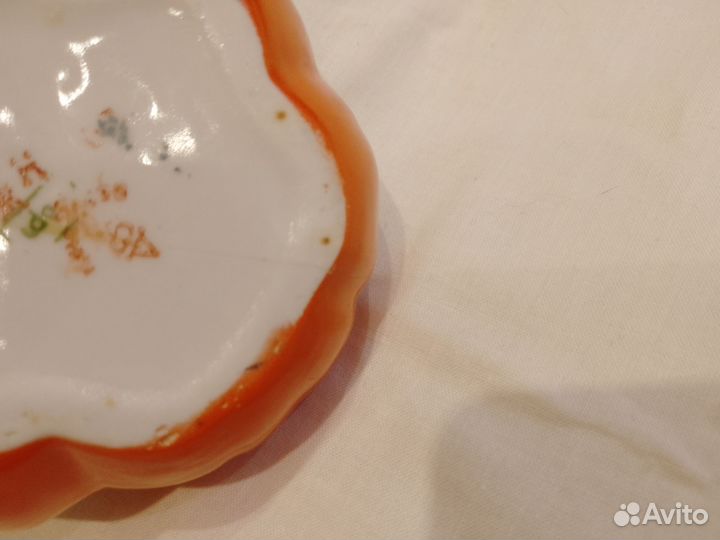 Помидор шкатулка фарфор Вербилки СССР