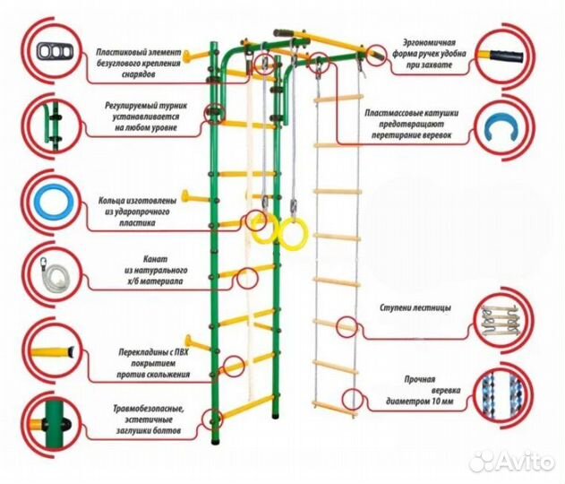 Шведская стенка Детский спортивный комплекс