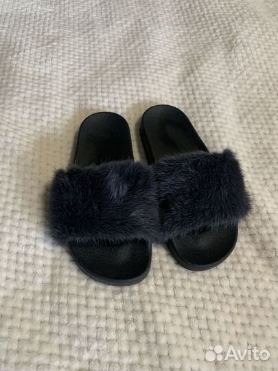 Шлепанцы натуральная норка