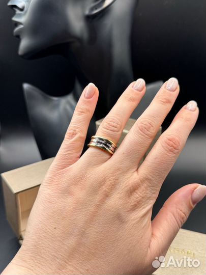 Золотое кольцо bvlgari zero 585