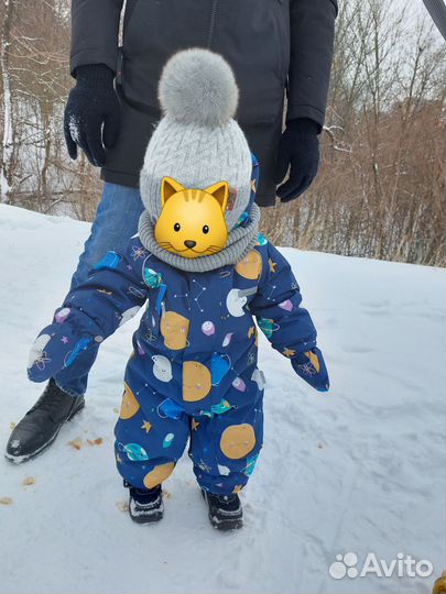 Комплект шапка и снуд для мальчика