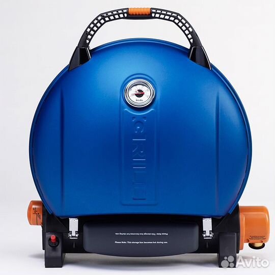 Газовый гриль O-grill 800T синий blue + адаптер А