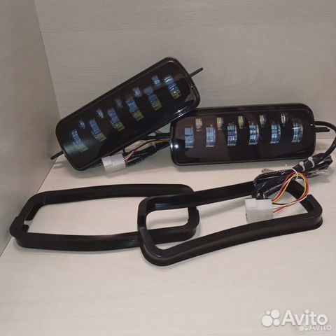 Led надфарники Нива линзовые тюнинг 11 светодиодов